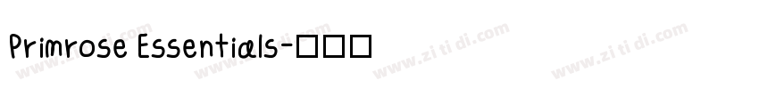 Primrose Essentials字体转换